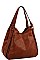 BRAIDED SIDE ACCENT MODERN HOBO BAG