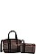 2 IN 1 CHECK SHOULDER SATCHE BAG