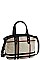 2 IN 1 CHECK SHOULDER SATCHE BAG