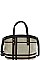 2 IN 1 CHECK SHOULDER SATCHE BAG