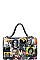 2IN1 OBAMA PAINTING ART SATCHEL WITH MATCHING WALLET