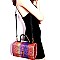 HG0052-LP Multi-colored Glitter Embellished Dressy Satchel Wallet SET