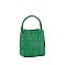 Straw Woven Bucket Satchel