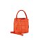 Straw Woven Bucket Satchel