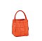 Straw Woven Bucket Satchel