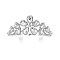 GRAND FLOWER RHINESTONE TIARA SLHHTH1938