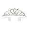 STYLISH HEARTS OVERLAP RHINESTONE TIARA SLHHTS6893