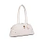 taupe East West Pad-Lock Shoulder Bag