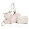 3-IN-1 -Quality Totes/Satchel - Wristlet & Pouch Set