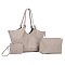 3-IN-1 -Quality Totes/Satchel - Wristlet & Pouch Set