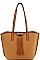 MODERN TRENDY TASSEL TOTE BAG