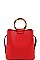 BANGLE HANDLE TOTE BAG WITH LONG STRAP
