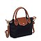 Nylon Logo Flap Satchel Crossbody Bag