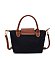 Nylon Logo Flap Satchel Crossbody Bag