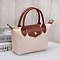 Nylon Logo Flap Satchel Crossbody Bag
