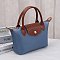 Nylon Logo Flap Satchel Crossbody Bag