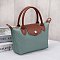 Nylon Logo Flap Satchel Crossbody Bag