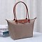 Nylon Flap Tote Bag