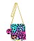 MULTI LEOPARD FAUX FUR CELLPHONE BAG
