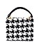 TRENDY HOUNDSTOOTH TWEED CROSSBODY BAG