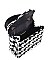 TRENDY HOUNDSTOOTH TWEED CROSSBODY BAG