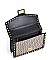 FASHION HOUNDSTOOTH FABRIC STUDDED CLUTCH BAG