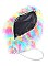 FAUX FUR NEON MULTICOLOR POUCH BAG