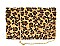TRENDY LEOPARD PRINT ENVELOPE CLUTCH