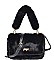 FURRY CLUTCH WITH FUR HANDLE NOVELTY BAG