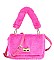 FURRY CLUTCH WITH FUR HANDLE NOVELTY BAG