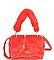 FURRY CLUTCH WITH FUR HANDLE NOVELTY BAG