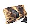 FOLDABLE TIGER PRINT FUR CLUTCH