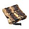 FOLDABLE TIGER PRINT FUR CLUTCH