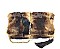 FOLDABLE TIGER PRINT FUR CLUTCH