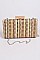 Chain Strap Pvc Straw Body Clutch