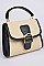 Side Leather Shoulder Strap Straw Clutch