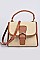 Side Leather Shoulder Strap Straw Clutch