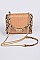 Snake Skin Cross Body Straw Clutch