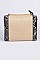 Snake Skin Cross Body Straw Clutch