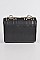 Studded Faux Leather Clutch
