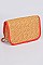 Leather Strap Straw Shoulder Clutch