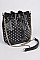 Trendy Spike Studded Bucket Bag