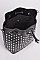 Trendy Spike Studded Bucket Bag