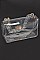 Visibly Clear Cross Chain Body Clutch.