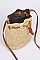 Whole Straw Shoulder Strap Tote