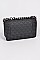 Monotone Jelly Studded Shape Clutch