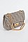 Houndstooth Tweed Clutch