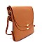 HR0002-LP Soft & Light Multi Compartment Layered Flap Cross Body