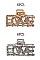 Pack of 12 (pieces) Assorted RHINESTONE LOVE CLAW CLIP