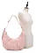 Ruched Crescent Large Size Hobo Shoulder Bag